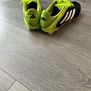 Adidas Black and Neon Yellow Soccer Shoes, Size 9…Adidas Copa pure 3 FG